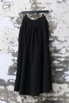 AVIVA JIFEI XUE 24 Autumn and Winter Wool Linen Satin Hakama Skirt AJX-FW24-HS-BWLS-HEI Black